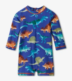 Hot Hatley Baby Boys Dino Park One-Piece Rashguard