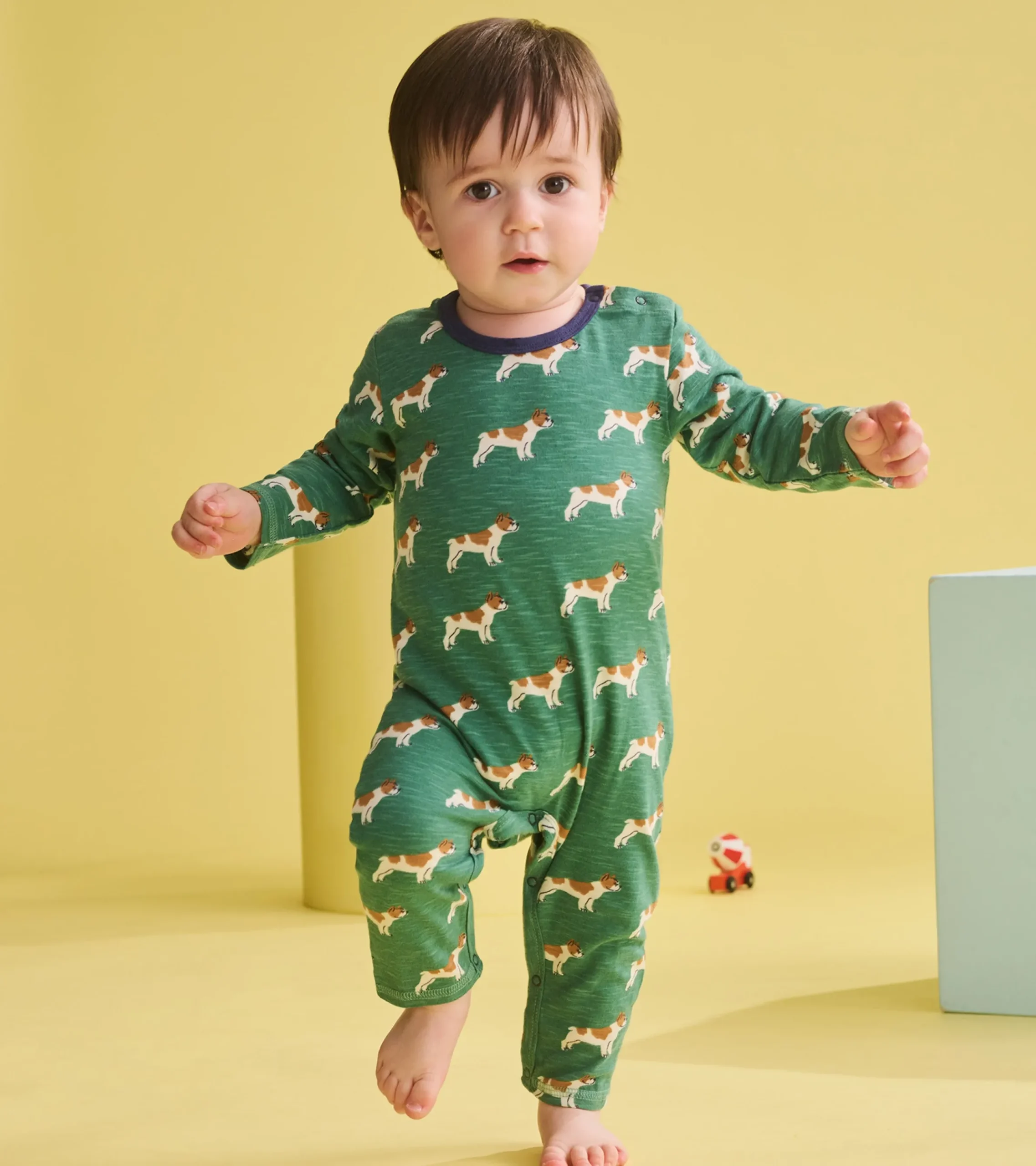 Clearance Hatley Baby Boys French Bulldogs Long Sleeve Romper