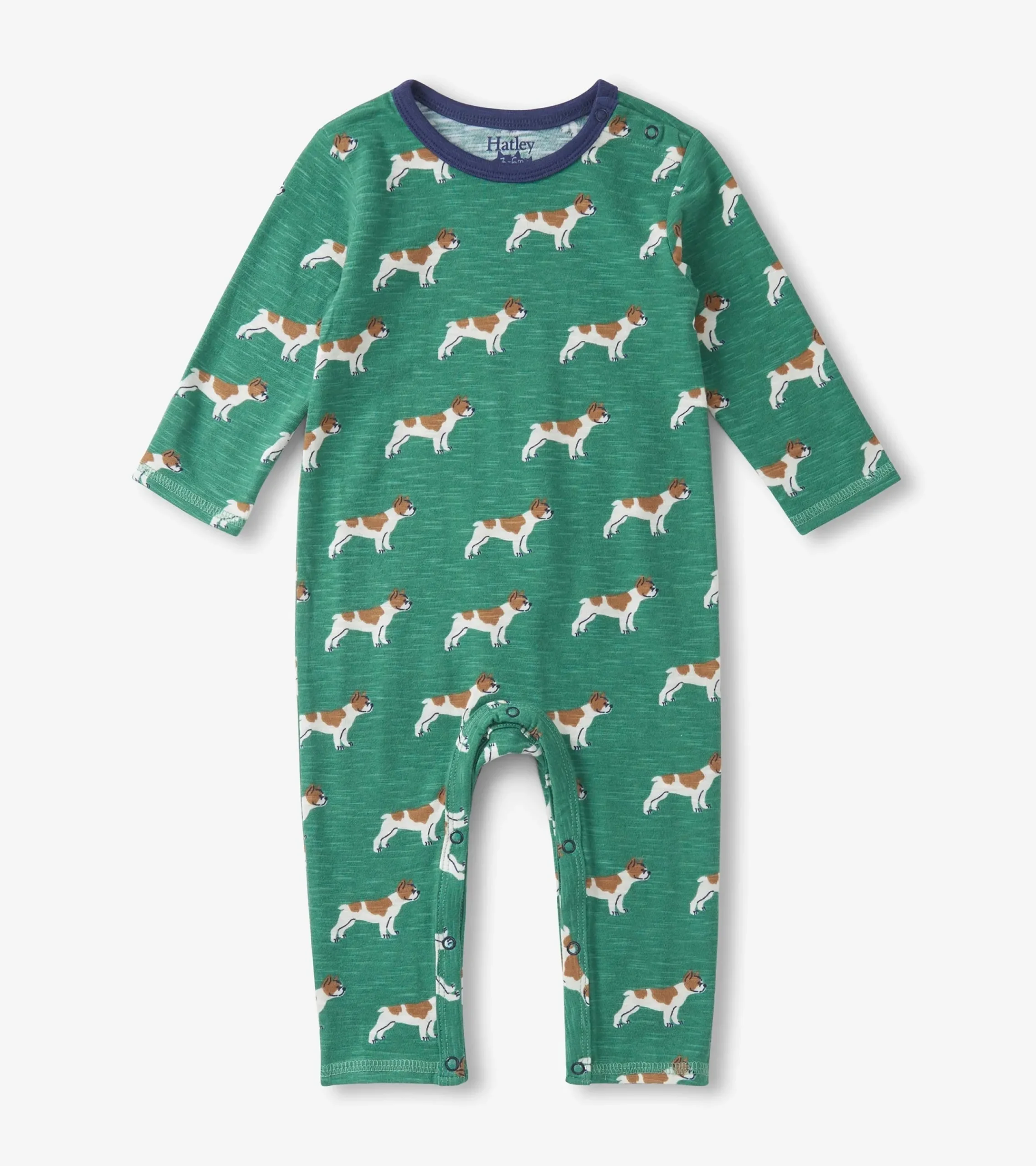 Clearance Hatley Baby Boys French Bulldogs Long Sleeve Romper