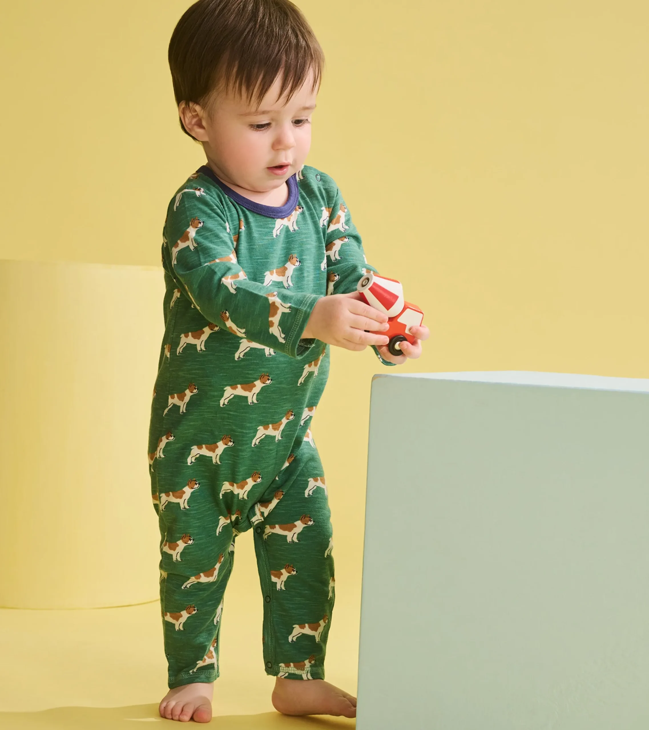 Clearance Hatley Baby Boys French Bulldogs Long Sleeve Romper