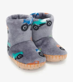 Outlet Hatley Baby Boys Monster Trucks Fleece Slippers