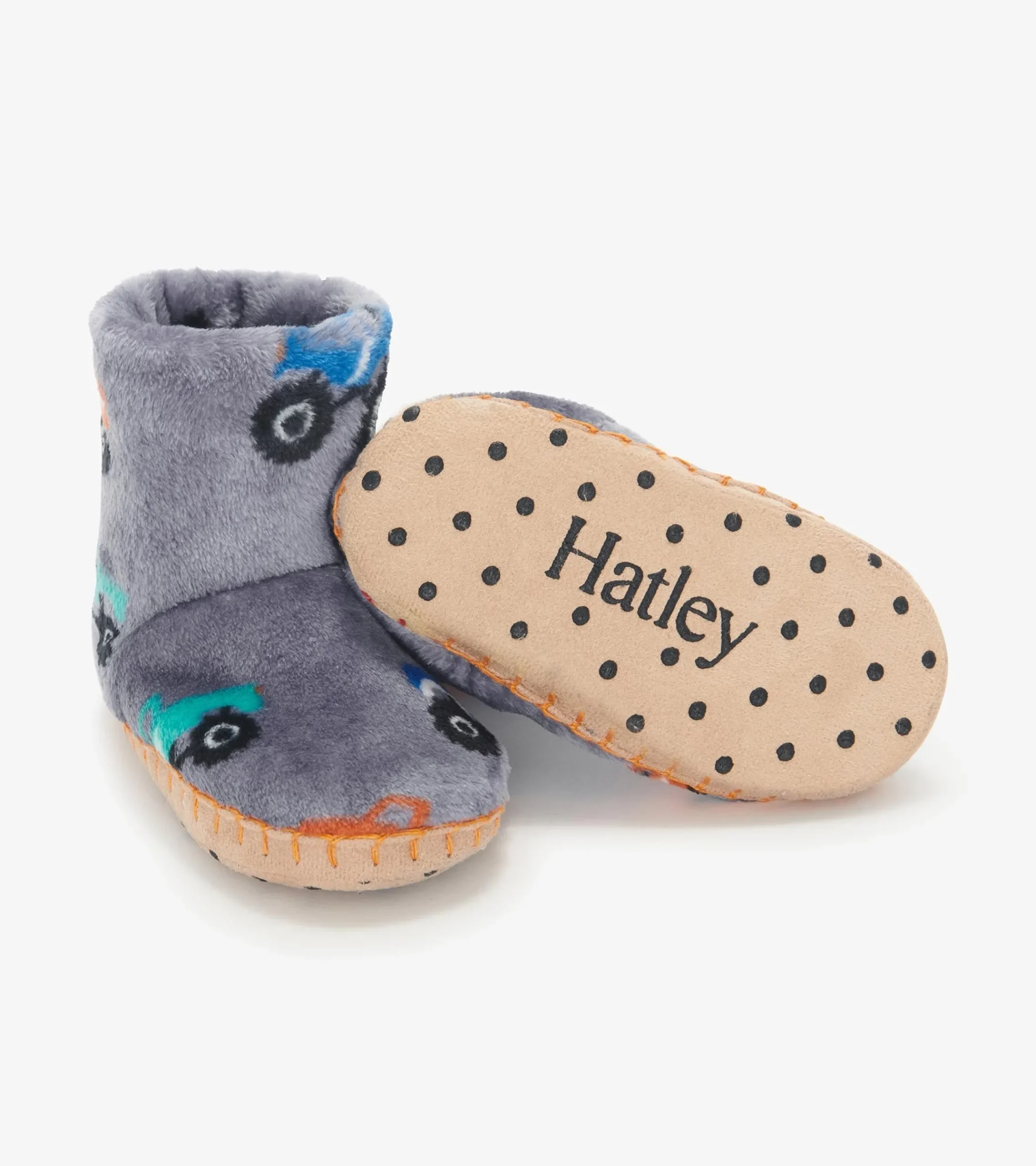 Outlet Hatley Baby Boys Monster Trucks Fleece Slippers
