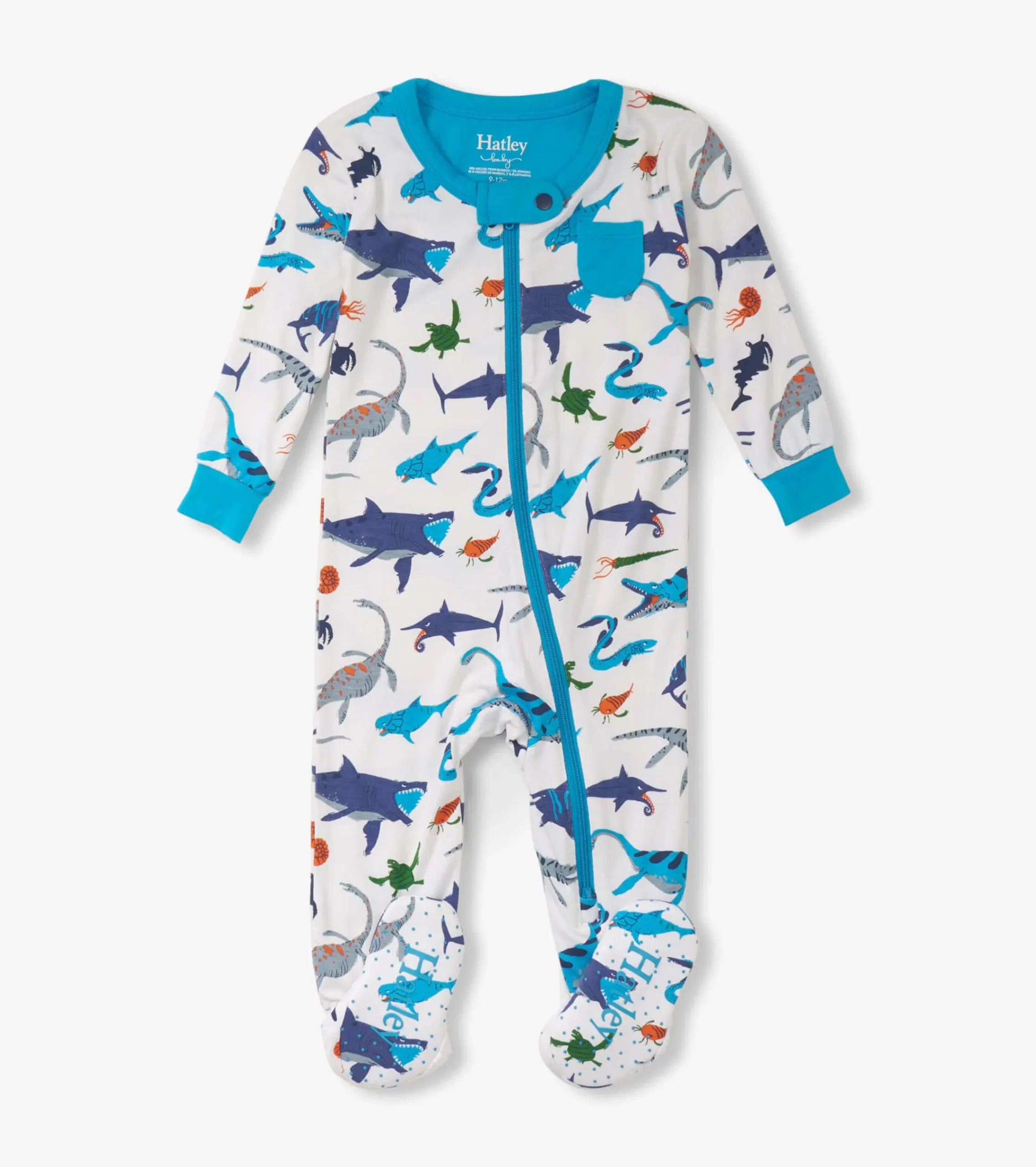Discount Hatley Baby Boys Prehistoric Marine Footed Sleeper