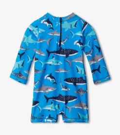 Best Hatley Baby Boys Shark School One-Piece Rashguard
