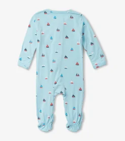 Online Hatley Baby Boys Tiny Sailboats Footed Sleeper