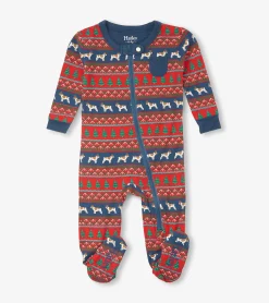 Best Hatley Baby Bulldog Fair Isle Bamboo Footed Sleeper