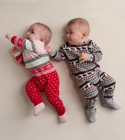 New Hatley Baby Deer Fairisle Sweater Onesie