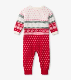New Hatley Baby Deer Fairisle Sweater Onesie