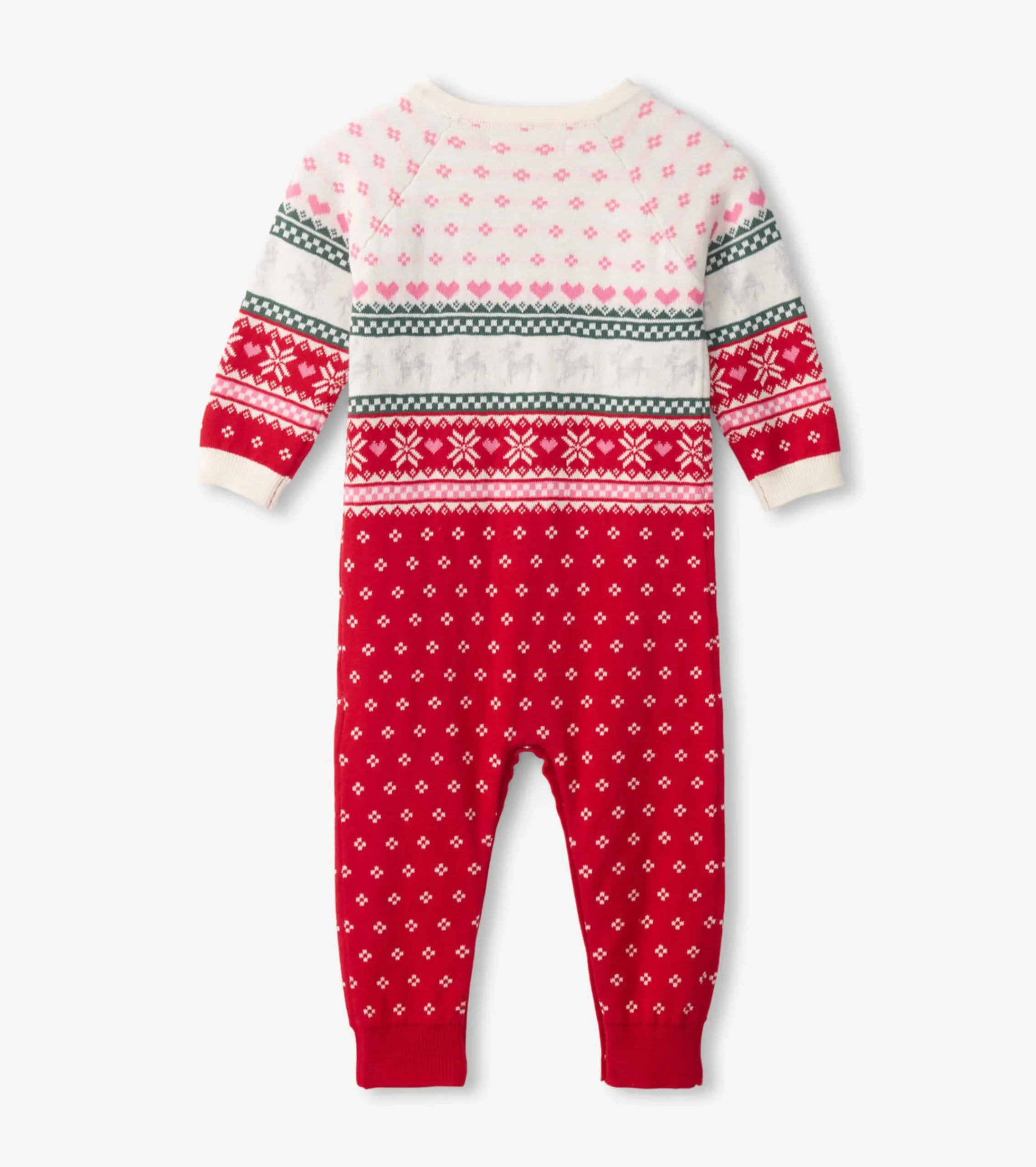 New Hatley Baby Deer Fairisle Sweater Onesie