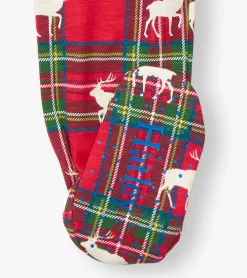Discount Hatley Baby Elk Plaid Cotton Footed Sleeper
