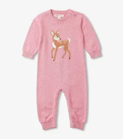 Clearance Hatley Baby Girls Baby Doe Sweater Romper