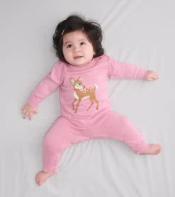 Clearance Hatley Baby Girls Baby Doe Sweater Romper