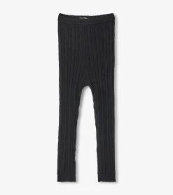 Best Hatley Baby Girls Black Cable Knit Leggings