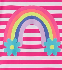 Hot Hatley Baby Girls Candy Stripes Rashguard Swimsuit