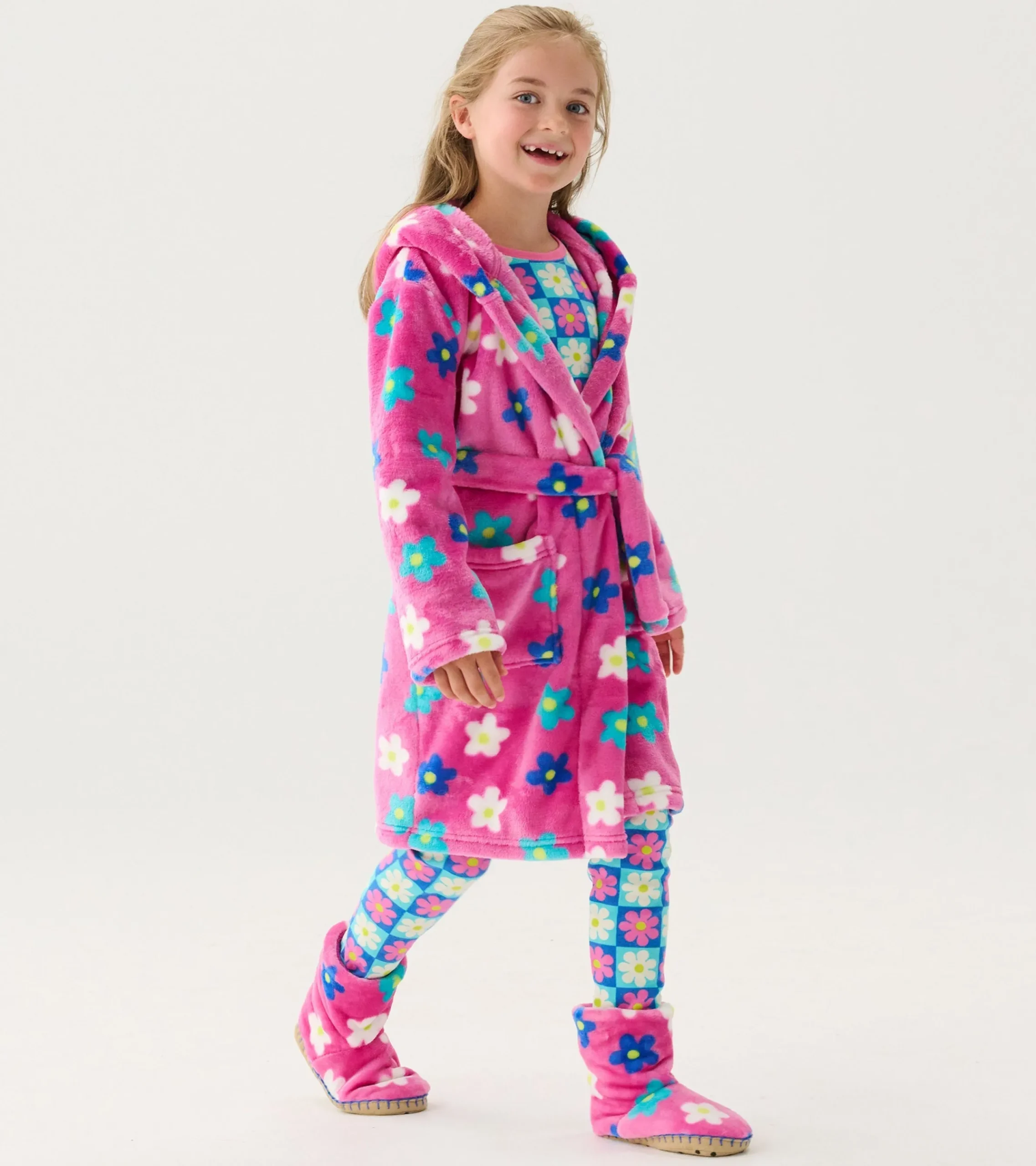 Outlet Hatley Baby Girls Daisies Fleece Robe