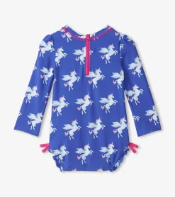 Hatley Baby Girls Dazzling Unicorn Rashguard Swimsuit