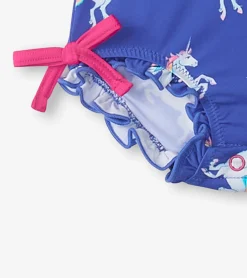 Hatley Baby Girls Dazzling Unicorn Rashguard Swimsuit
