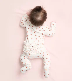 Hatley Baby Girls Ditsy Strawberries Footed Sleeper