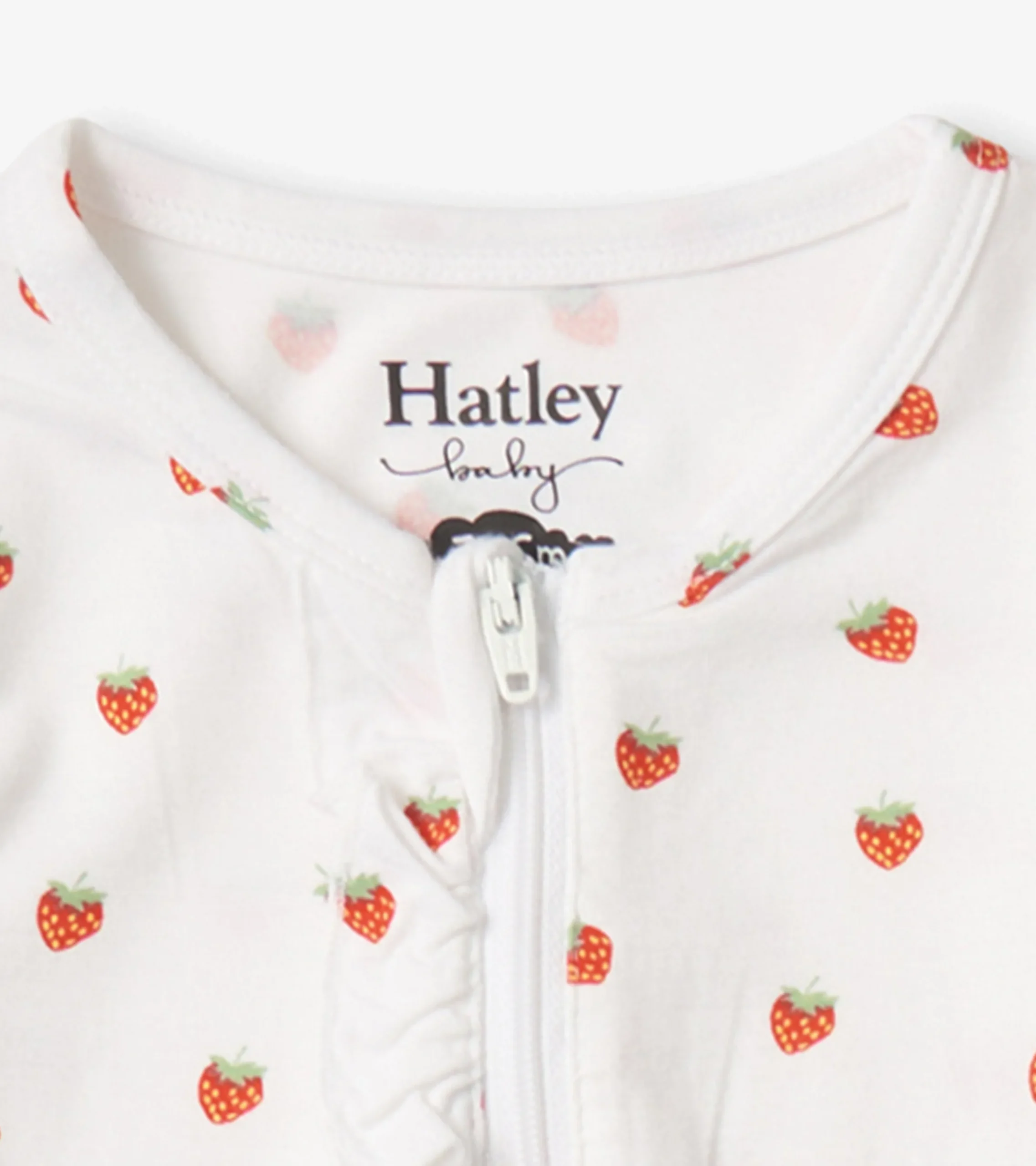 Hatley Baby Girls Ditsy Strawberries Footed Sleeper