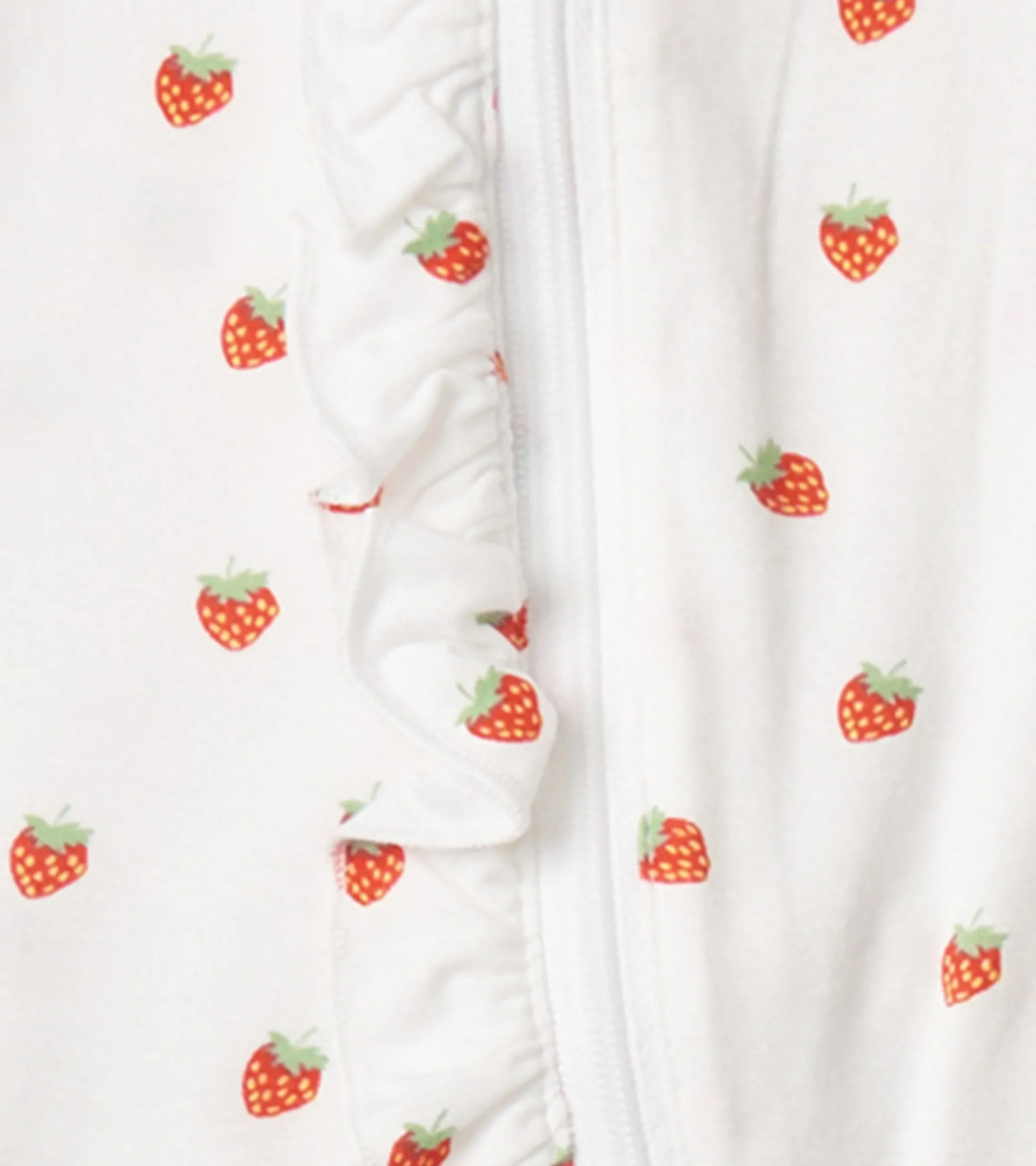 Hatley Baby Girls Ditsy Strawberries Footed Sleeper