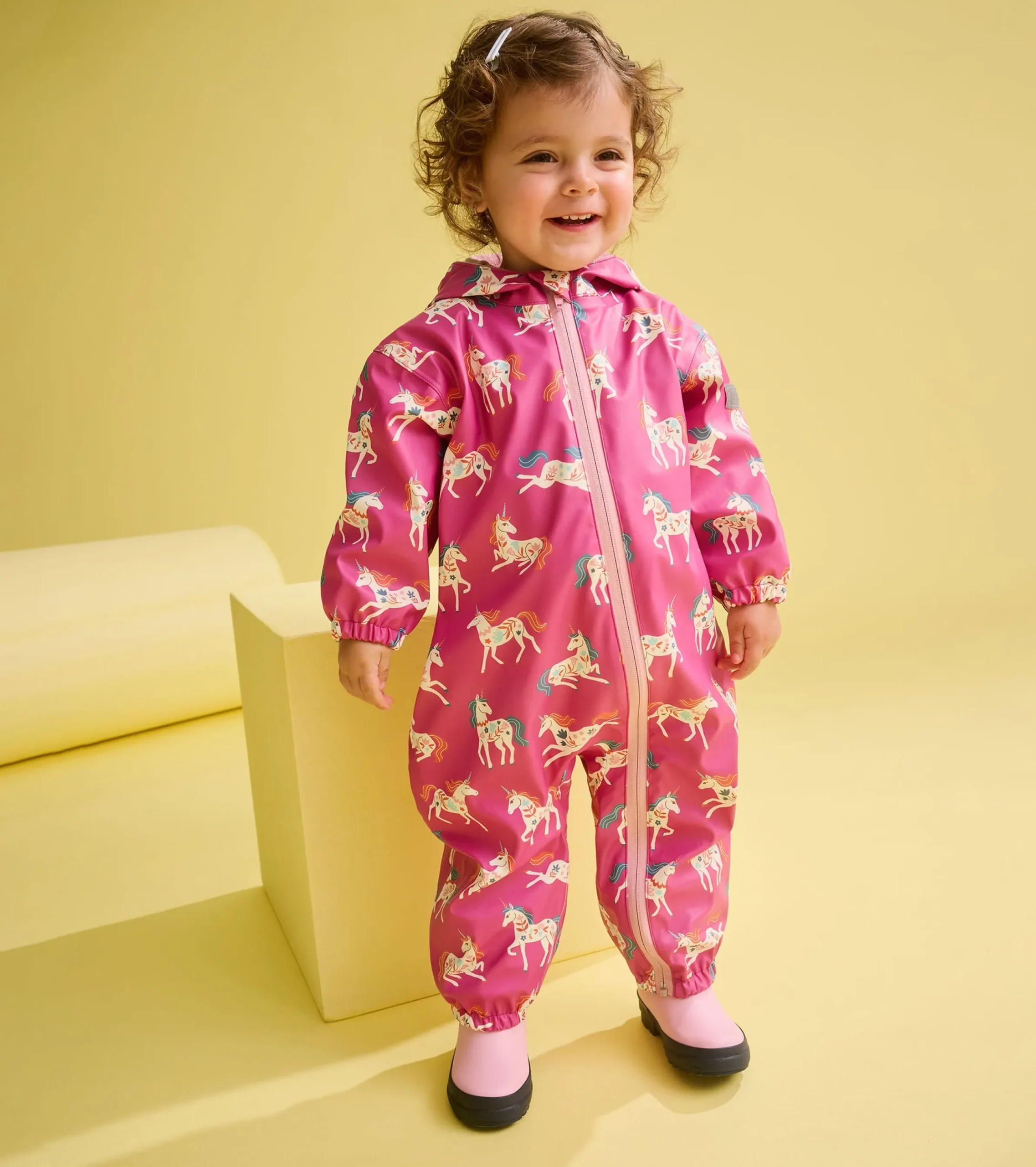 Sale Hatley Baby Girls Folksy Unicorns Rain Suit