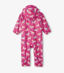 Sale Hatley Baby Girls Folksy Unicorns Rain Suit