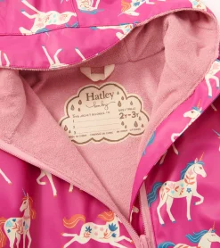 Sale Hatley Baby Girls Folksy Unicorns Rain Suit