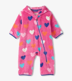 Sale Hatley Baby Girls Hearts Fleece Suit