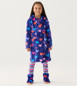 Outlet Hatley Baby Girls Hearts Fleece Robe