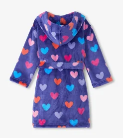 Outlet Hatley Baby Girls Hearts Fleece Robe