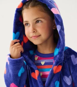 Outlet Hatley Baby Girls Hearts Fleece Robe