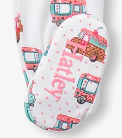 Sale Hatley Baby Girls Ice Cream Trucks Footed Sleeper