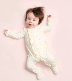 New Hatley Baby Girls Lucky Charms Footed Sleeper