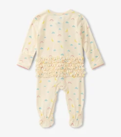 New Hatley Baby Girls Lucky Charms Footed Sleeper