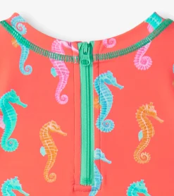 Hatley Baby Girls Painted Sea Rashguard Swimsuit
