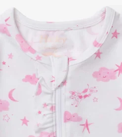 Sale Hatley Baby Girls Pink Starry Night Footed Sleeper