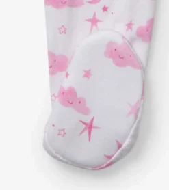 Sale Hatley Baby Girls Pink Starry Night Footed Sleeper