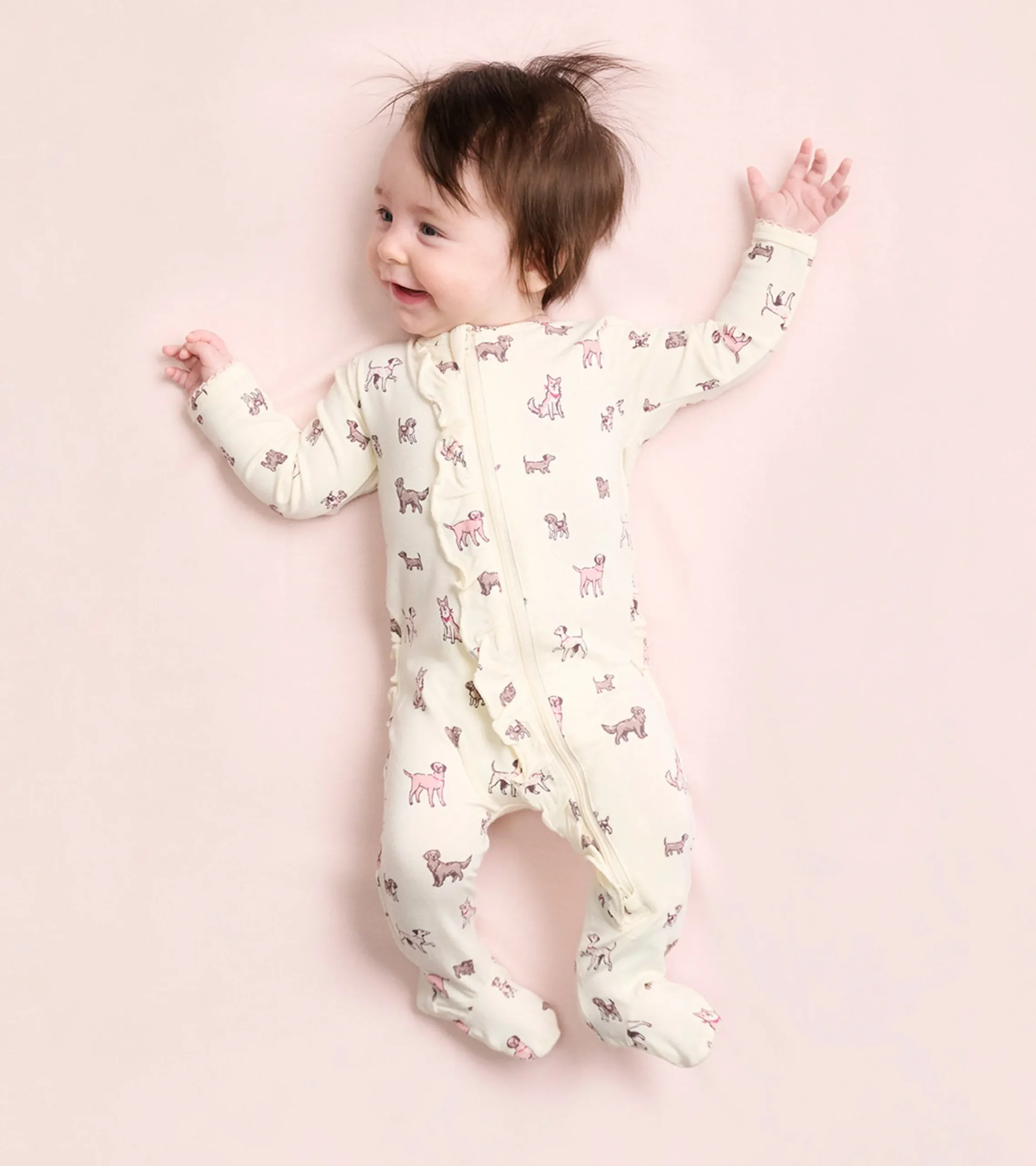 Online Hatley Baby Girls Playful Puppies Footed Sleeper