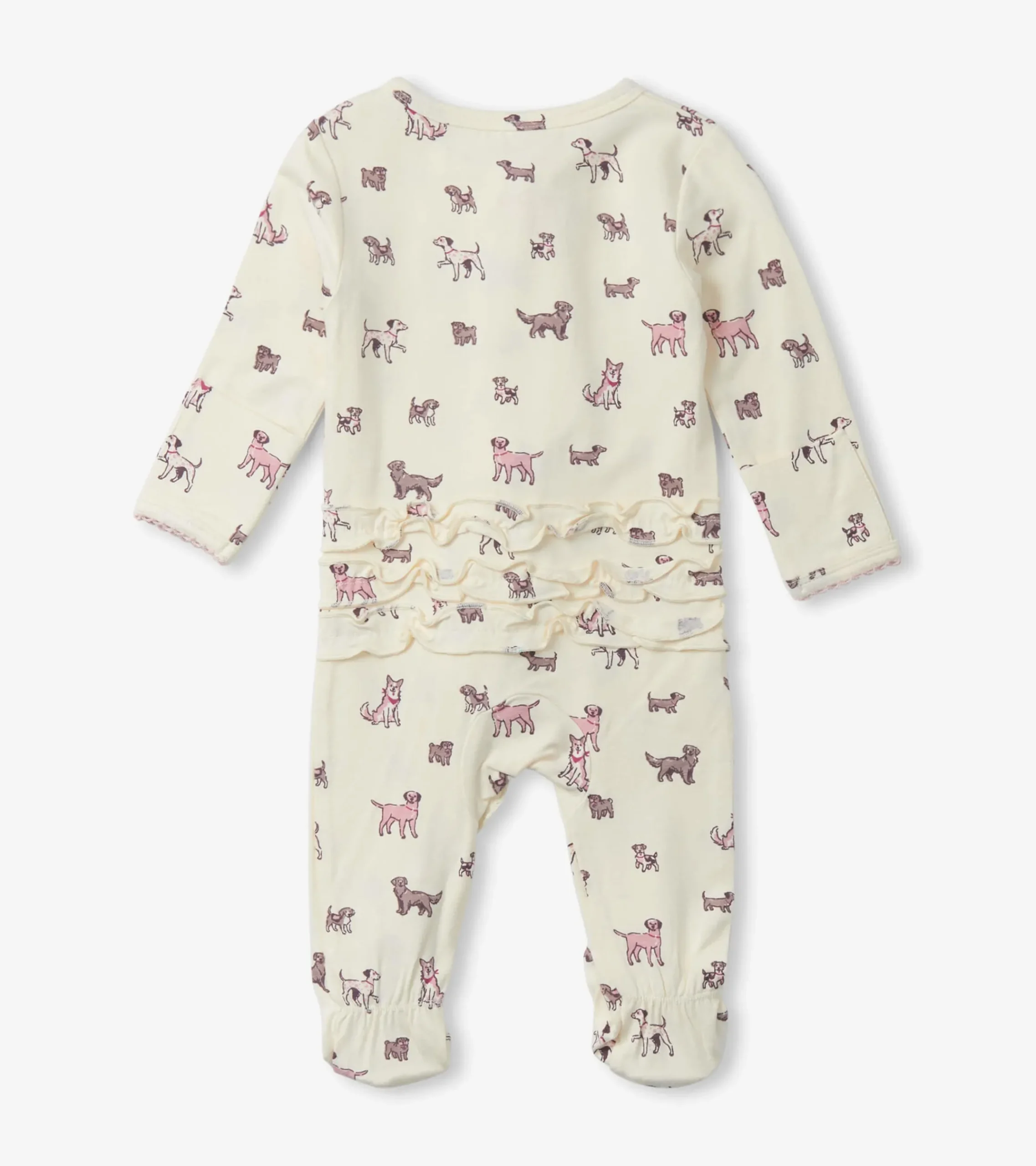 Online Hatley Baby Girls Playful Puppies Footed Sleeper