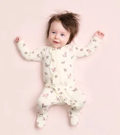 Online Hatley Baby Girls Playful Puppies Footed Sleeper