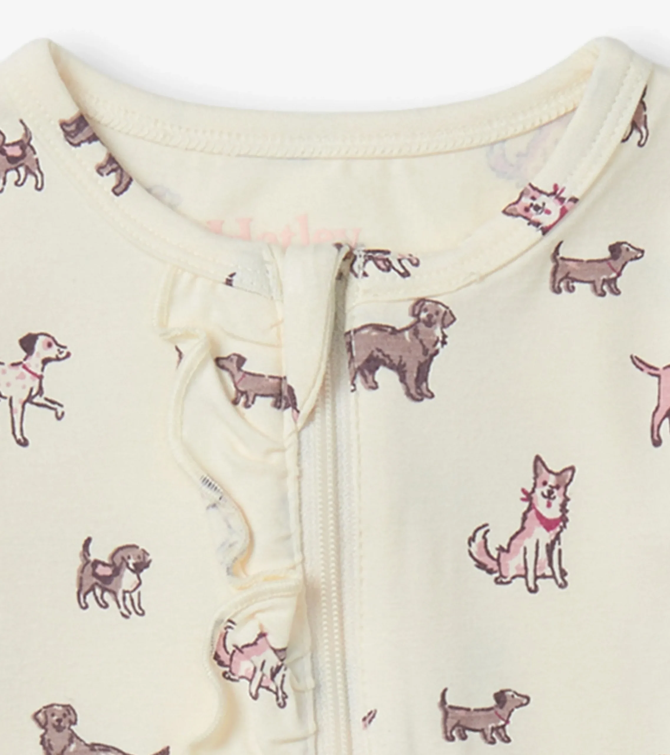 Online Hatley Baby Girls Playful Puppies Footed Sleeper