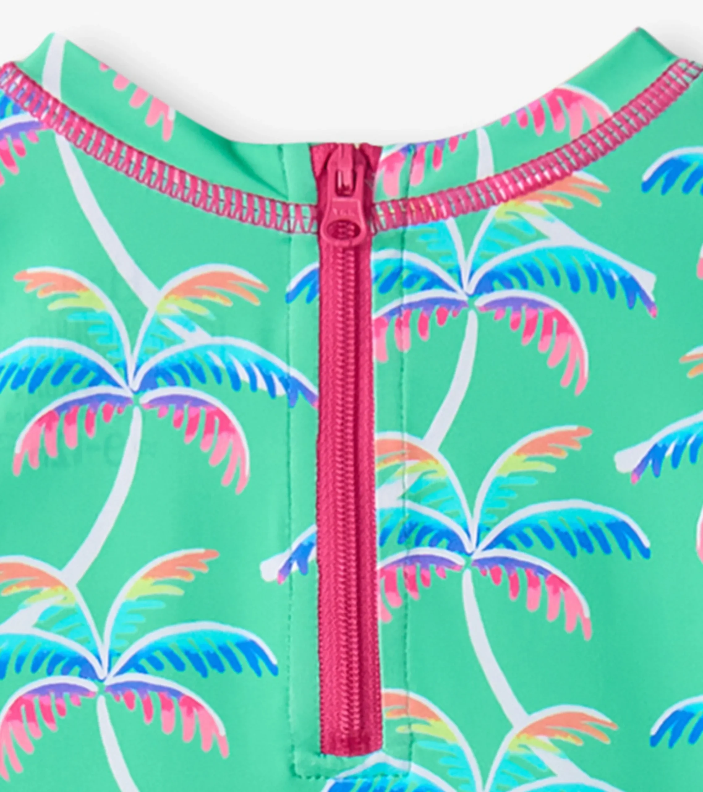 New Hatley Baby Girls Rainbow Palm Rashguard Swimsuit