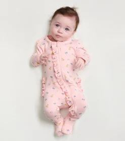 Best Hatley Baby Girls Springtime Ruffle Footed Sleeper