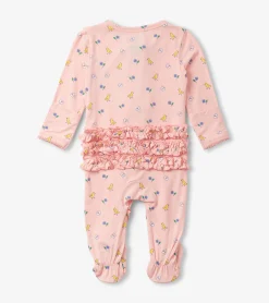 Best Hatley Baby Girls Springtime Ruffle Footed Sleeper