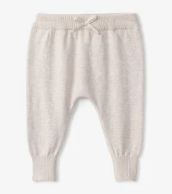 New Hatley Baby Oatmeal Pull On Sweater Pants