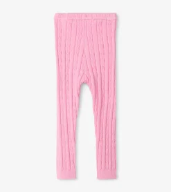 Online Hatley Baby Pink Cable Knit Leggings