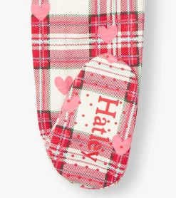 Sale Hatley Baby Plaid Hearts Cotton Footed Sleeper