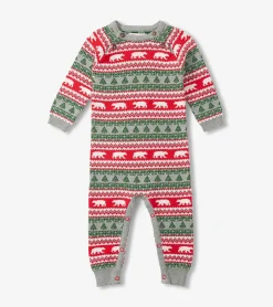 Sale Hatley Baby Polar Bear Fair Isle Sweater Romper