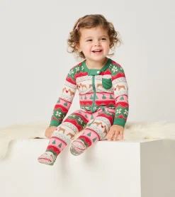 Hot Hatley Baby Puppy Hearts Bamboo Footed Sleeper