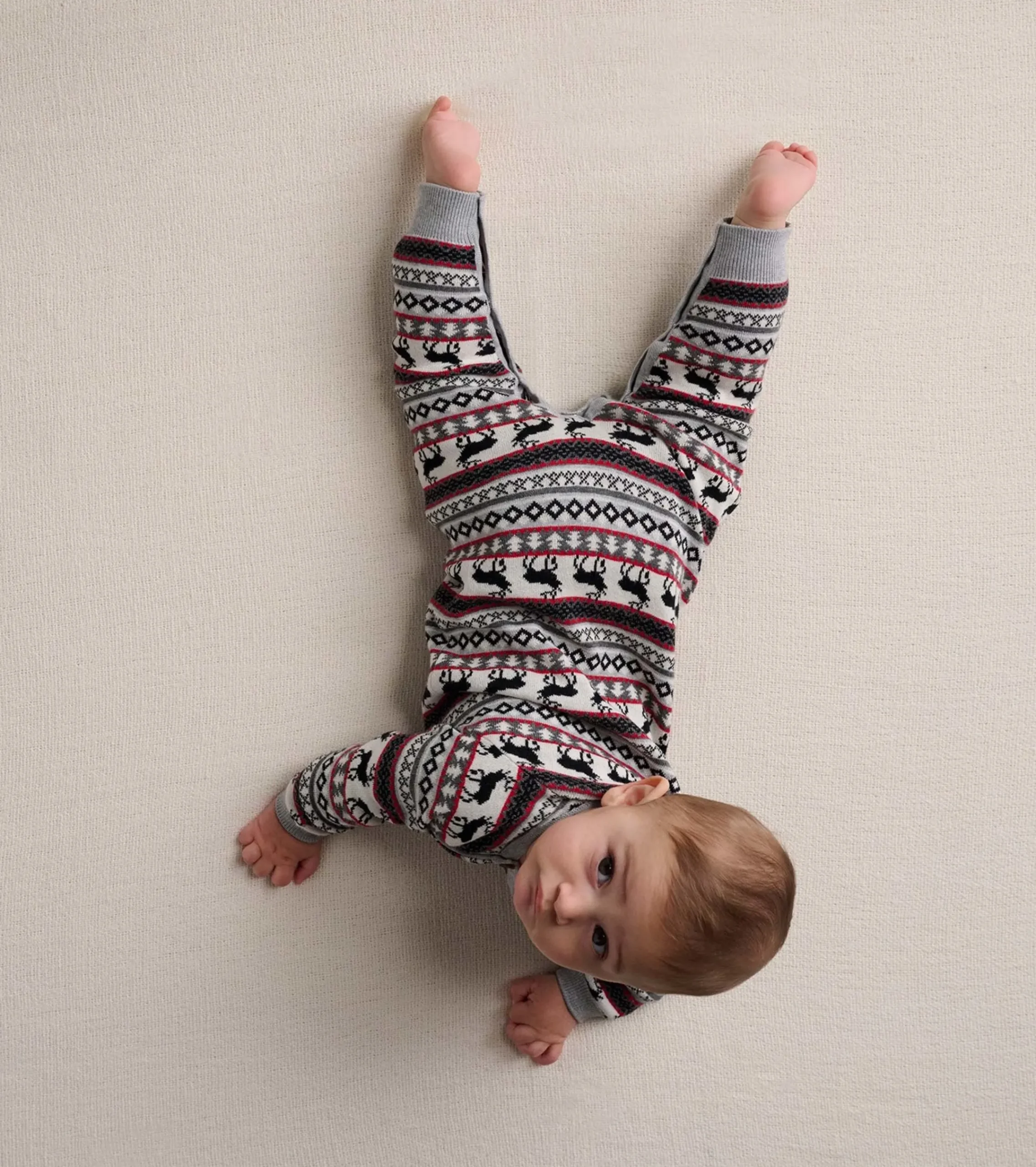 Best Hatley Baby Stag Fairisle Sweater Onesie